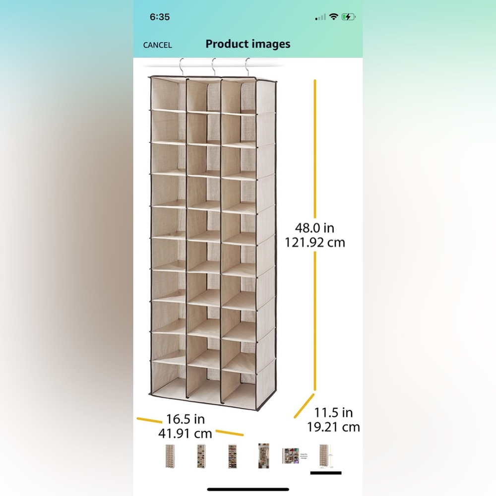 Closet Organizer for Shoes